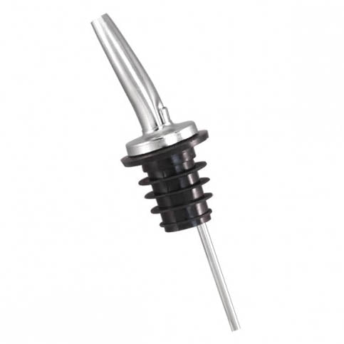 304SS™ Stainless Steel Liquor Pourers w/ Caps - 12 Pack