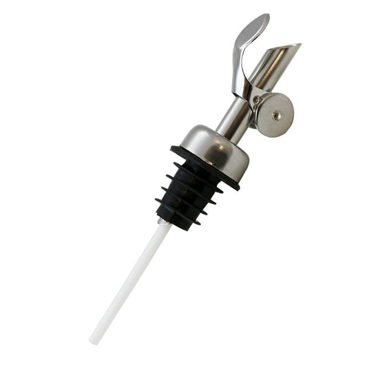 Weighted Oil Pourer with flip top lid and plastic cork